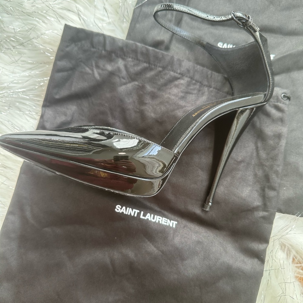 Saint Laurent Women's Black Stiletto Heels - Picture 11 of 13